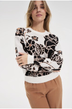 ΠΛΕΚΤΟ ΦΛΟΡΑΛ ΠΟΥΛΟΒΕΡ ΣΕ ΛΕΥΚΗ ΒΑΣΗ 